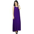 thumbnail image 2 of Bimba Robe Maxi à Bretelles Spaghetti Unie pour Femmes pour l'Été Plage Robe d'Été, 2 of 8