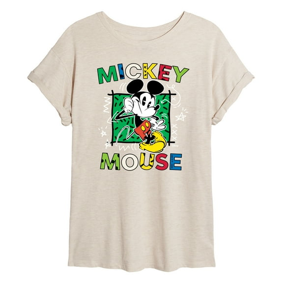 Disney - Mickey Mouse Cartoon Pop - Women's Oversized T-Shirt