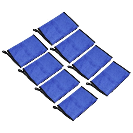 Unique Bargains 8pcs Microfibre Car Drying Towel 11.81"x23.62" Extra Large Car Cleaning Detailing Absorbent Gray Blue