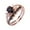 Black, variant on CILENON Crystal Rings Black Rutilated Quartz Engagement Ring Set Oval Shaped Rose Gold Ring Black Zirconia Curved Wedding Anniversary Ring Diamond Band Rings for Women Engagement Rings (Black,7)
