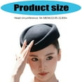 thumbnail image 3 of Elegant Felt Women's Hat Classical Elegant Styling Top Hat Fashion Accessory for Most Ages and Event, 3 of 8