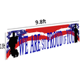 thumbnail image 4 of American Flag Patriotic Soldier We are So Proud of You Banner,Patriotic Theme Veterans Day 4th of July Memorial Day Deployment Returning Back Military Army Homecoming Party Decoration, 4 of 4