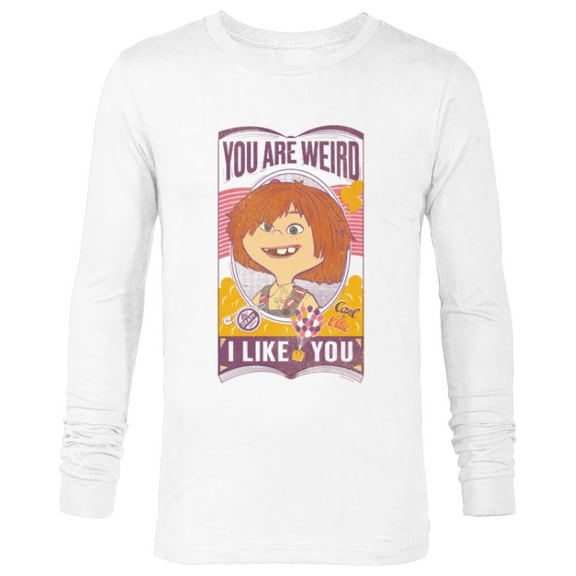 Disney and Pixar’s Up Ellie You are Weird I Like You - Long Sleeve T-Shirt for Men - Customized-White
