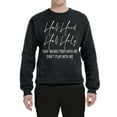 thumbnail image 2 of Half Hood Half Holy Pray With Me Unisex Crewneck Graphic Sweatshirt, Black, Medium, 2 of 3