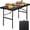 Black 4ft, variant on FASCK 4ft Heavy Duty Folding Table - Plastic Top & Steel Legs, Indoor Outdoor Utility Table w/Carry Handle for Camping, Parties, BBQs (Black,4ft)
