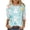Multicolor#30#easter t shirt, variant on Jinhomg Easter Shirts for Women Funny Bunny Eggs Graphic Tees 3/4 Sleeve Spring Summer Holiday Tops Happy Easter Gifts Multicolor S