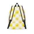 thumbnail image 6 of Travel Laptop Backpack - Yellow Sun Lightweight Canvas Backpack, Wear Resistant Computer Backpack Bag Fit {sizeName} Laptop for Men Women with Adjustable Padded Shoulder Straps, 6 of 6
