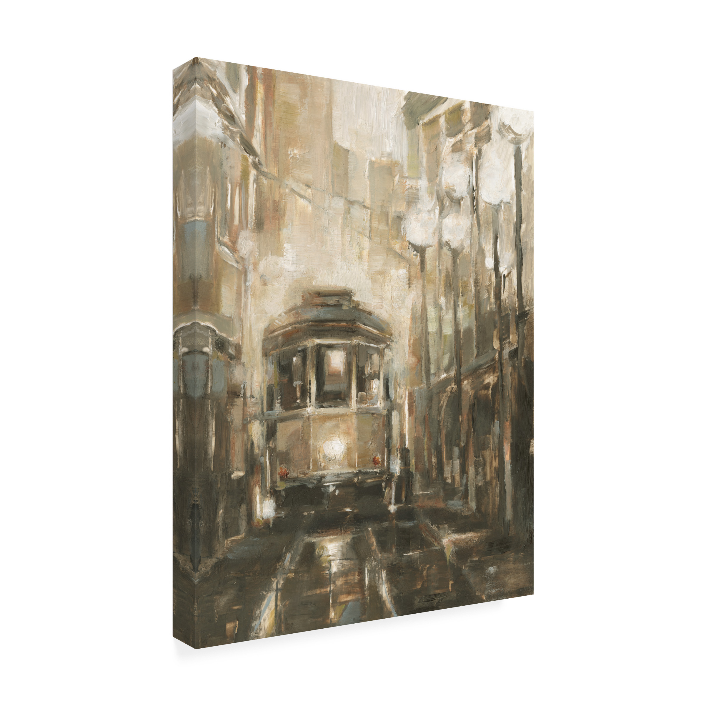 Ethan Harper 'Night Trolley II' Canvas Art