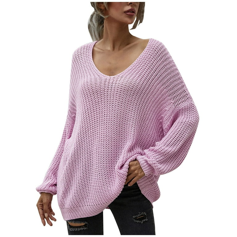 Purple on sale sweater walmart