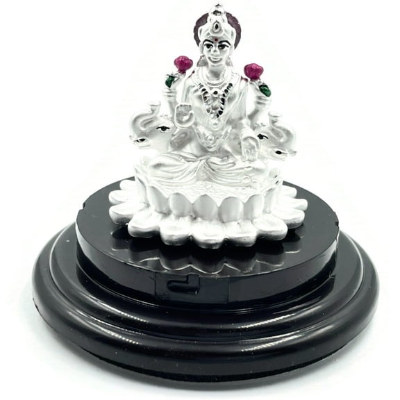 999 Pure Silver Lakshmi / Laxmi 1.5-inch Tall idol / Statue / Murti (Figurine #16)