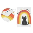 thumbnail image 5 of Yayeee Garden Flag 28" x 40" Double Sided Outdoor Yard Lawn Holiday Decorations, Black Cat Rainbow, 5 of 6