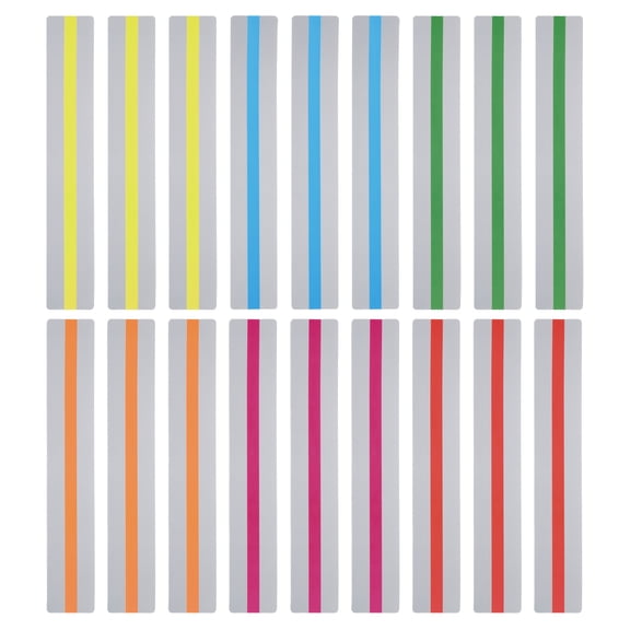 Uxcell Guided Reading Strips Tracking Highlight Colored Overlay Bookmarks 6 Colors 18 Pcs