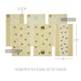 thumbnail image 3 of VHC Brands Buzzy Bees Honeypot Tea Towel Set of 3 16x28, Spring Decorative Dish or Hand Towels, Perfect for Kitchen or Bathroom, Spring and Easter Decor, 3 of 4