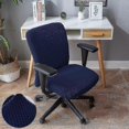 thumbnail image 4 of Stretche Cover Seat Cover For Office Chair Office Swivel Chair Swivel Chair, Dark Blue, 4 of 4