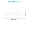 thumbnail image 2 of Uxcell 10"x4" Arrow Sticker, 12Pcs Self Adhesive Arrow Sign Floor Stickers for Wall Marking Road Instructions, White, 2 of 6