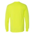 thumbnail image 4 of Gildan Safety Long Sleeve T-Shirt for Men, Men’s Work T-Shirt, Safety Workwear, Safety Green, Pack 10, L, 4 of 5
