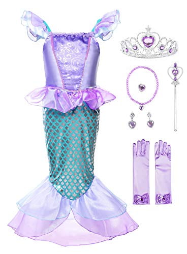JerrisApparel Princess Costume Skirt Set Little Girls Cosplay Dress Up 