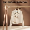 thumbnail image 4 of BP4U 12-Pack Premium Wooden Coat Hangers, Heavy-Duty Solid Wood Non-Slip Shirt Hangers with 360° Swivel Hook for Jackets, Suits, Shirts, Skirts(Walnut), 4 of 7