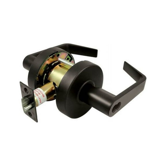 Deltana CL504ECCNC-3 Clarendon Pro Series Grade 2 Commercial Straight Leverset Storeroom Without CYL Polished Brass