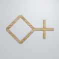 thumbnail image 5 of Ekena Millwork 39 "W x 23 3/8"H x 3/8"T Large Cameron Decorative Fretwork Wood Wall Panels, Red Oak, 5 of 6