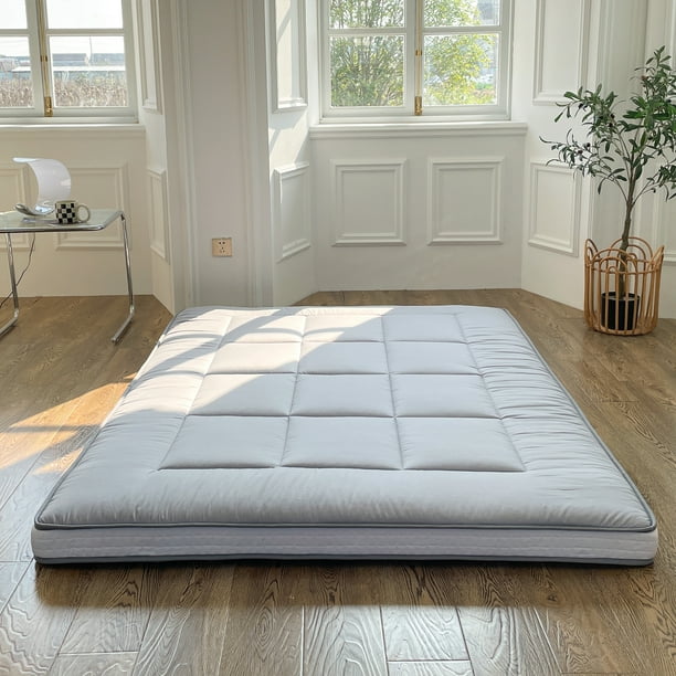 Futon Mattress, Padded Japanese Floor Mattress Quilted Bed Mattress