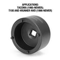 thumbnail image 4 of OEMTOOLS 25969 Toyota 4 Pin Hub Locknut Socket, Removes and Installs Locknuts on Tacoma, 4Runner, and T100 4WD, 1/2 Inch Drive, Solid Pin Design, Prevents Locknut Damage, 4 of 4