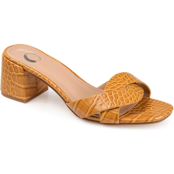 Journee Collection Womens Perette Slide 10 Yellow