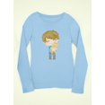 thumbnail image 3 of Boy With A Pet Kitten Long Sleeve Toddler -Image by Shutterstock,  2 Toddler, 3 of 4