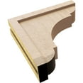 thumbnail image 6 of 4"W x 16"D x 16"H Thin Bryant Rough Cedar Woodgrain TimberThane Corbel, Primed Tan, 6 of 6