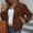 *Coffee, variant on Womens Quilted Jackets,Long Sleeve Zip Up Bomber Jacket,Warm Winter Coat with Pockets Outerwear Blue,Womens Plus S