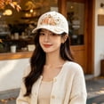 thumbnail image 3 of Halloween 3D Embroidered Baseball Cap, Breathable-Washed Adjustable Hat, with Witch, Ghost, Crow, Black Cat, Pumpkin & Bat Design, Suitable for Halloween Parties and Daily Styling, 3 of 5