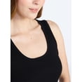 thumbnail image 5 of Joyspun Women's Ribbed Tank with Inner Bra, Sizes XS-3X, 5 of 5