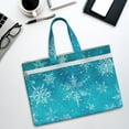 thumbnail image 6 of Kdxio Christmas Snow File Tote Document Bag Business Briefcase Bag Document Organizer Tote Briefcase for Letter A4 Files Business Teacher Office Bag, 6 of 8