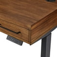 thumbnail image 5 of Modern Electric Sit/Stand Desk Height Adjustable Wood Table Rich Medium Brown, 5 of 9