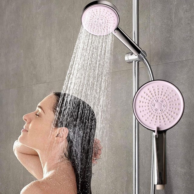 Feltree High Pressure Handheld Showerhead with Carbon Filter for Hard Water Softening, 5 Spray Modes and Easy Install