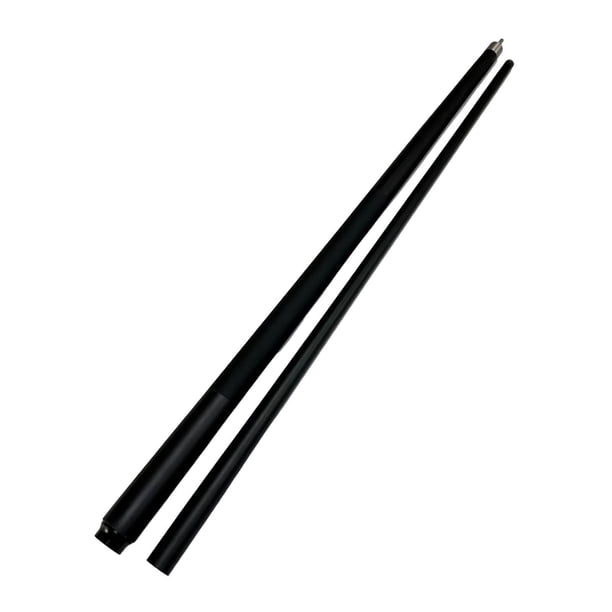 Taco de billar de 147 cm de largo, semisegmentado, portátil, para snooker, con punta de 13 mm. negro