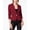 Purple - maroon, variant on XOXO Womens Ruched Sleeve One Button Blazer Jacket, Black, Juniors, Small