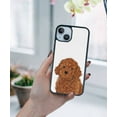 thumbnail image 5 of FINCIBO Soft Rubber Protector Cover Case for Apple iPhone 14 6.1" 2022, Brown Toy Poodle Dog, 5 of 5