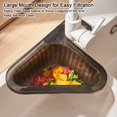 thumbnail image 4 of Kitchen Sink Swan Drainage Basket, Triangle Sink Filter, Kitchen Sink Drainage Basket, Multifunctional Triangle Sink Filter(Black), 4 of 5