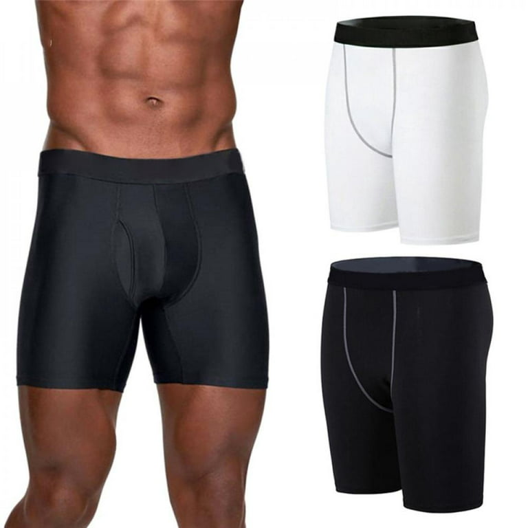 Men Compression Short Running Tights Men's Quick Dry Gym Fitness Sport  Leggings Running Shorts Male Underwear Sport Shorts,Black XL 