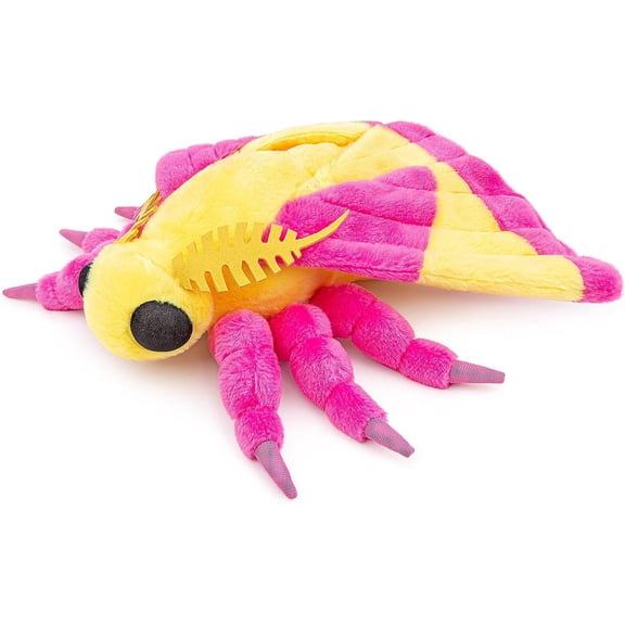 Maple Leaf Moth Plush Toy, Realistic Rosy Maple Moth Stuffed Animal, Cute Moth Gift