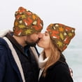 thumbnail image 5 of Lsque Squirrel Maple pine nut Pattern Knitted Beanie, Unisex Winter Hat, Knit Hat Winter Beanies Thick Fisherman Beanies Cuffed Plain Skull Caps, 5 of 6