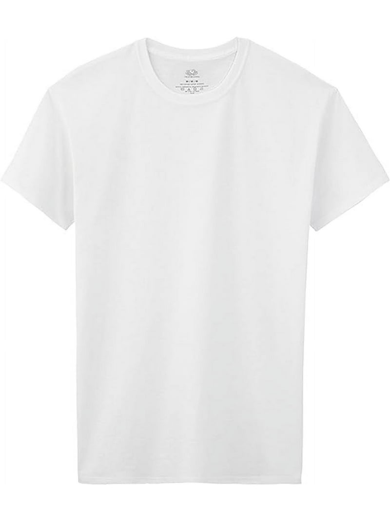 Fruit of the Loom Boys' Cotton White T-Shirts, Crewneck, Large 10