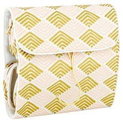 Sheffield Home Gold Zig Zag Hanging Travel Organizer Bag