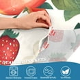 thumbnail image 3 of Yayeee Kitchen Curtains Tier Pair Light Filtering 27"x36" Rod Pocket Short Cafe Window Panel, Strawberry Pattern, 3 of 7