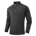 thumbnail image 3 of MiYuan Mens Quarter Zip Pullover Stand-Up Collar Golf Shirts Long Sleeve Golf Running,Quarter Zip,Thermal Warm,Lightweight,Long Sleeve ,Stretchy,Pullover Sweater Top Workout Wear, 3 of 5