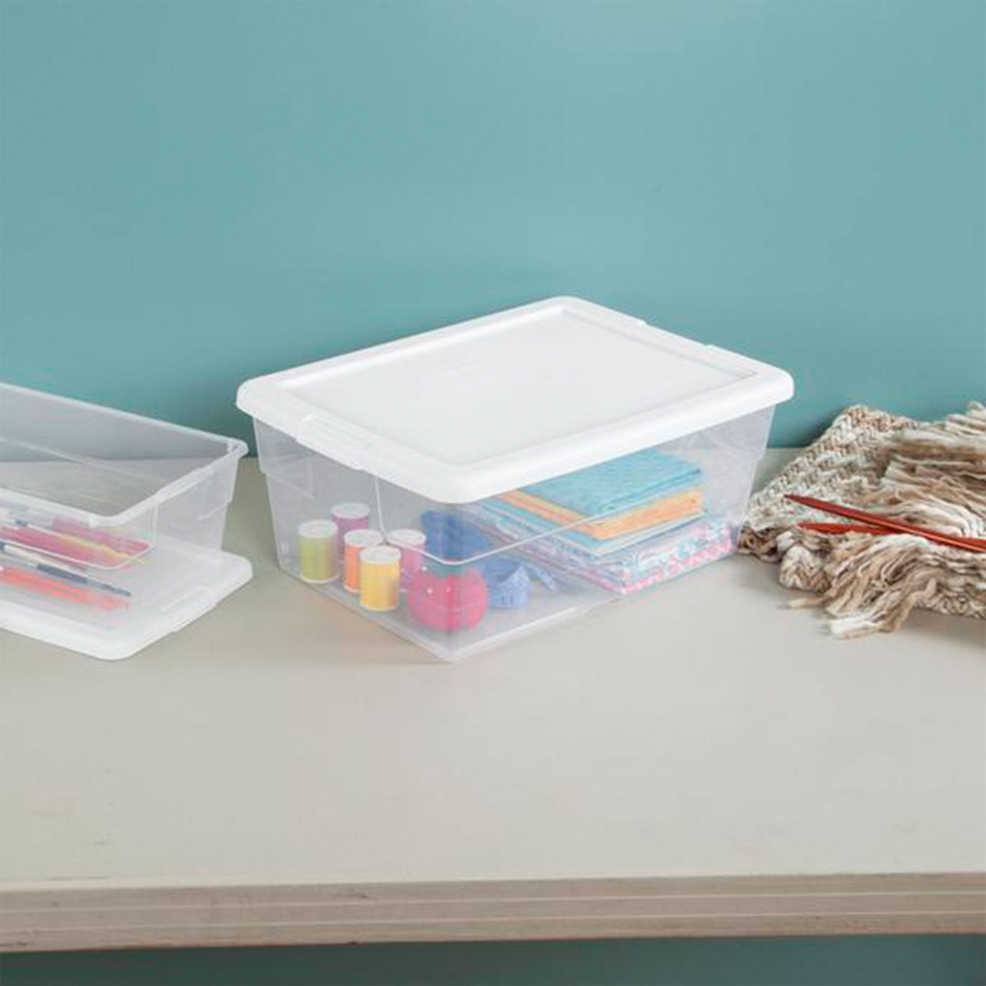 Sterilite 18038612 Plastic FlipTop Latching Storage Container