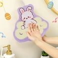 thumbnail image 4 of EWASWON Easter Kitchen Towels, Easter Bunny Hand Towels with Hanging Loop, Soft Absorbent Flannel Holiday Towels for Kitchen Bathroom, Easter Decor Gift Set, Purple, 4 of 6