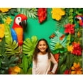 thumbnail image 3 of Photography Background Safari Rainforest Jungle Tropical Parrot Kid Birthday Party Portrait Decor Backdrop Photo Studio, 3 of 7