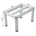 thumbnail image 3 of Huisuilinss Aluminum Dunnage Rack,Off The Floor Dunnage Rack,Commercial Food Floor Rack,1000 Lb Capacity For Kitchens Restaurants Supermarkets Grocery Stores, 3 of 7